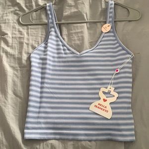 Blue stripped NEW tank top